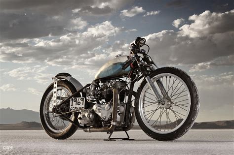 First run ever for this homebuilt. Midwest Moto Swap: Come See Triumph Salt Flat Race Bikes