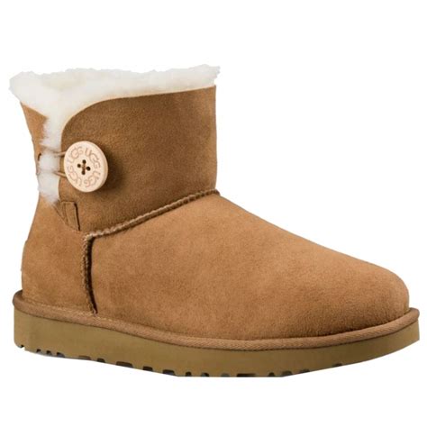ugg mini bailey button ii womens boots footwear from cho fashion and lifestyle uk