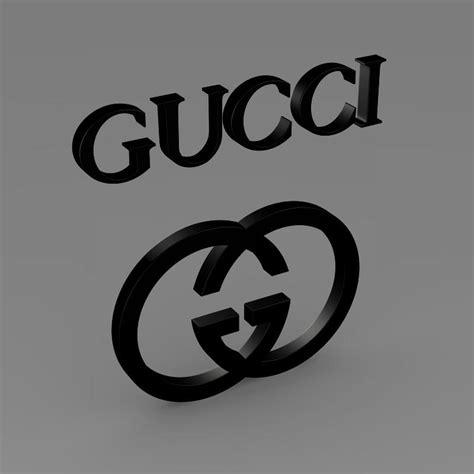 Gucci Logo 3d Model Max Obj 3ds Fbx C4d Lwo Lw Lws