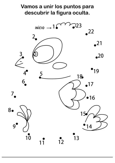 Unir Puntos Dibujos Para Colorear Para Niños De 3 A 5 Años Pdf - Niños