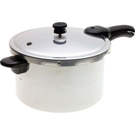 An accompanying rack fits down into the pot to keep jars up off the bottom, so that liquid can circulate underneath. Presto 8 Quart Aluminum Pressure Cooker &Canner ...