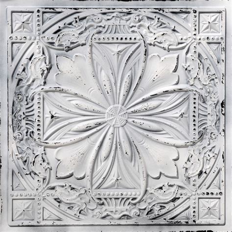 Milan Faux Tin Ceiling Tile 24 In X 24 In Dct 10 Faux Tin