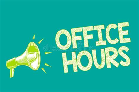 Office Hours Stock Illustrations 3321 Office Hours Stock