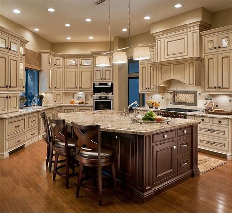 If you should be of the view that marked down cabinets will. Light cabinets, dark island | French country kitchen ...