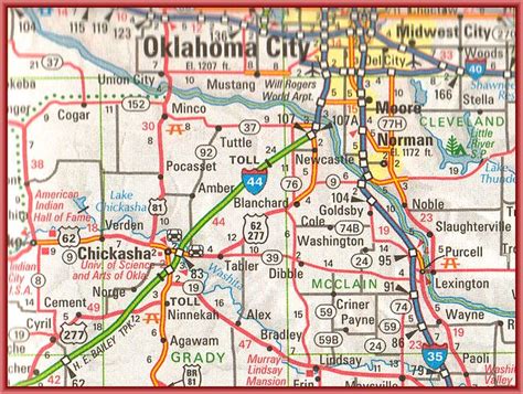 Chickasha Oklahoma Map A Photo On Flickriver