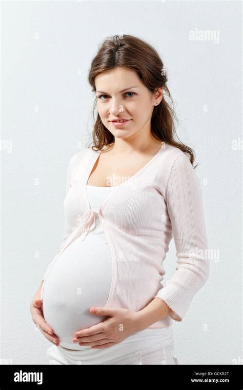 Young Pregnant Woman Stock Photo Alamy
