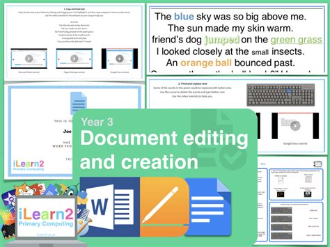 Preview Year 3 Document Creation Ilearn2 Primary Computing Made