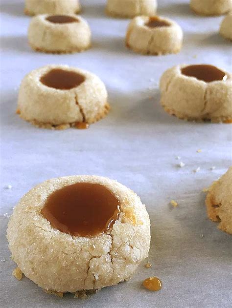With only 3 ingredients, our easy butter shortbread recipe is a marvel. Butterscotch Shortbread Thumbprint Cookies - Baking Mischief