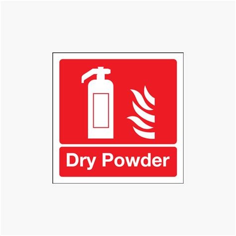 Dry Powder Extinguisher Night Glow Self Adhesive 100x100mm Signs