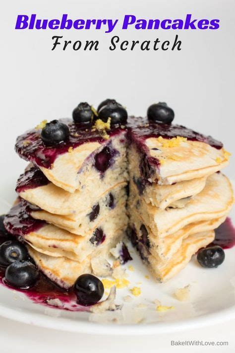 The Best Blueberry Pancakes From Scratch Easy No Fail Method Recipe