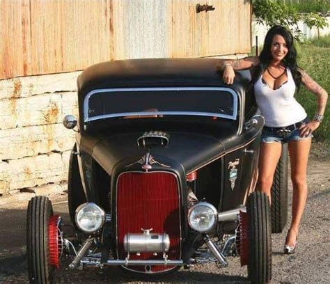 Pin Up Car Hotrod Girls Cadillac Hot Rod Trucks Ford Trucks Hot