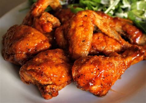 Crispy baked chicken wings smothered in a sweet, tangy homemade bbq sauce. Buffalo BBQ Fried Chicken (or Chicken Wings) Recipe by ...