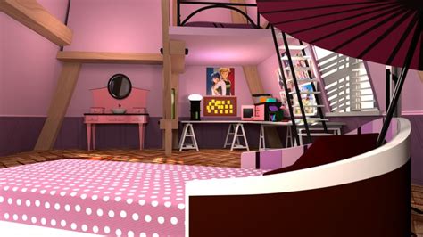 ArtStation - Miraculous Ladybug - Marinette's Room, James Owen