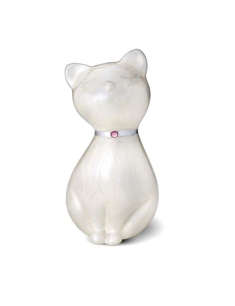 I personally dont want the urn anywhere visible in the house to visitors or whatever. Pearl Cat Urn - Urns for Ashes