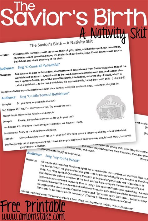 Free Printable Religious Christmas Plays Skits