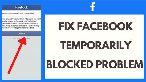 Fix Facebook Temporary Blocked Problem Youtube