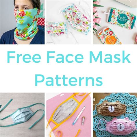 Find two face mask patterns that are simple to make. Face Mask Patterns - Free Printables Roundup - Mum In The Madhouse