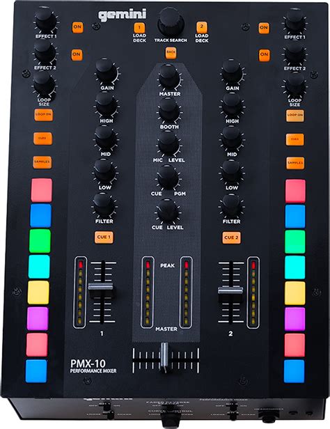 Gemini Pmx 10 Digital Dj Performance Mixer Zzounds