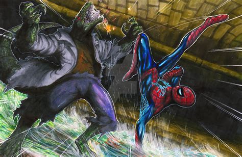 All New Amazing Spiderman Vs The Lizard By Takkunart On Deviantart