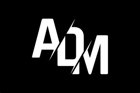 Monogram Adm Logo Design Illustration Par Greenlines Studios · Creative