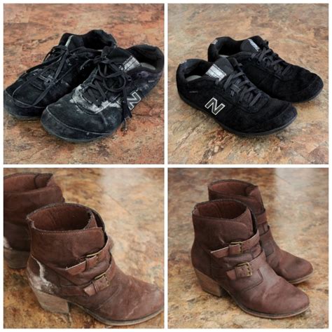 Suede is a type of unfinished leather that can be difficult to clean because it is sensitive to water and other liquid cleaning solutions. Cleaning Salt Stains off Suede Sneakers and Boots - Life ...