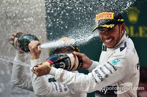Race Winner Lewis Hamilton Mercedes Amg F1 Celebrates With The