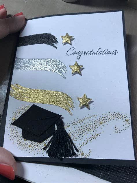 Stampin Up Star Of Light Swirl For Graduation Card Stampin Up