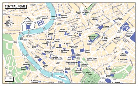 Rome Map Tourist Attractions