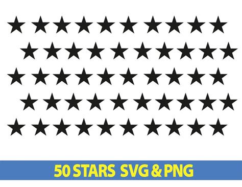 Star Svg 50 Star Union Svg 50 Star Svg 50 Us Flag Stars Svg 50 Star