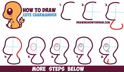 At each level there are two topics and an image, and to pass the next level you must guess the answers given for the 94% of players to each one of these topics. How to Draw Cute / Kawaii / Chibi Charmander from Pokemon ...