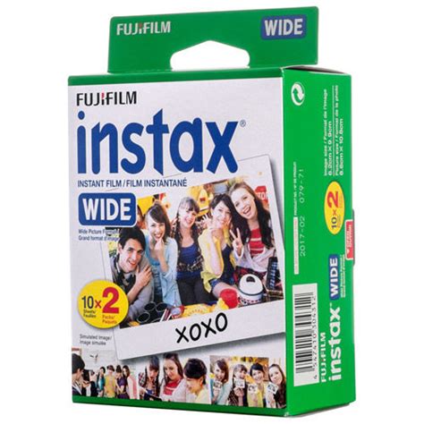 Fujifilm Instax Colour Instant Film Wide Twinpack 20 Exposures