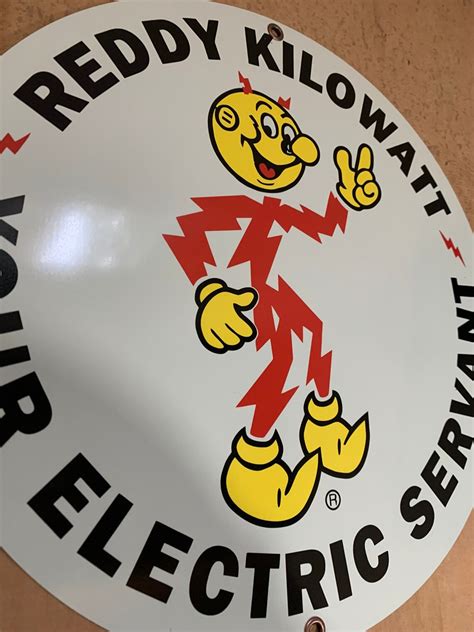 Retro Style Reddy Kilowatt Electric Servant Sign Etsy