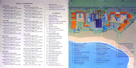 Resort Map Paradisus Playa Del Carmen Riviera Maya Mexico