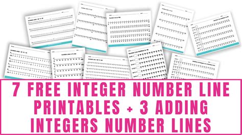 7 Free Integer Number Line Printables Freebie Finding Mom
