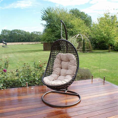 Fashioned from fibreglass and reinforced with resin, this dove grey garden furniture set is incredibly durable and weather resistant. Maze Rattan Malibu Brown Hanging Chair | Dunelm | Maze rattan, Garden furniture sets, Vegetable ...