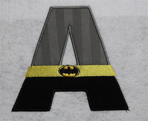 Your children will be engaged in singing. Batman alphabet applique design-monogram-letters-super ...