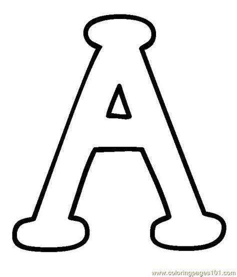 So i decided to design large printable alphabet letters for demonstration purposes. Free Printable Uppercase Letters | free printable coloring page Capital A (Education ...