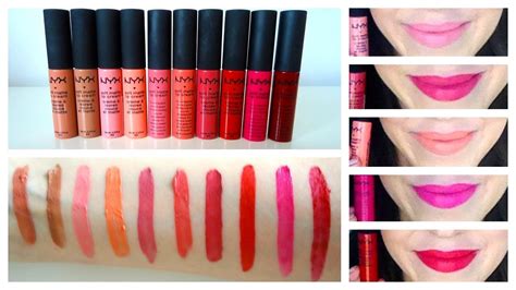 Currently, there's a buy 2 get 1 free deal on nyx cosmetics. NYX Soft Matte Lip Cream - Lip Swatches Part 2 - YouTube