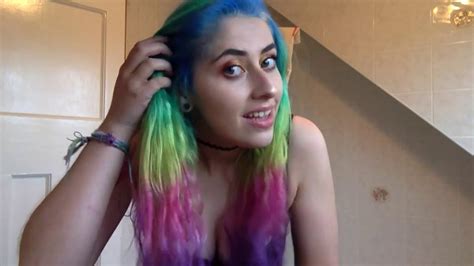 How To Dye Your Hair Rainbow Youtube