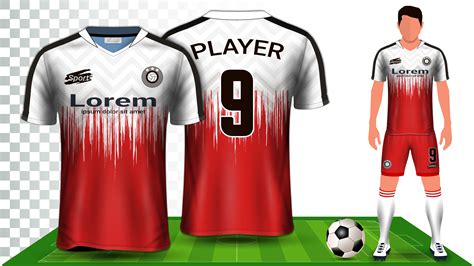 Soccer Jersey, Sport Shirt or Football Kit Uniform Presentation Mockup
