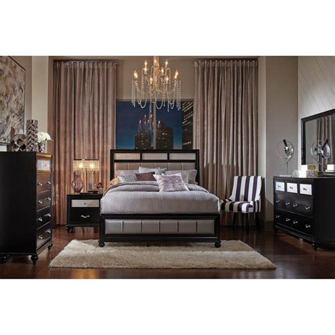 Shop for california king bedroom sets in bedroom sets. Sinatra Black 2-piece Upholstered Bedroom Set with ...
