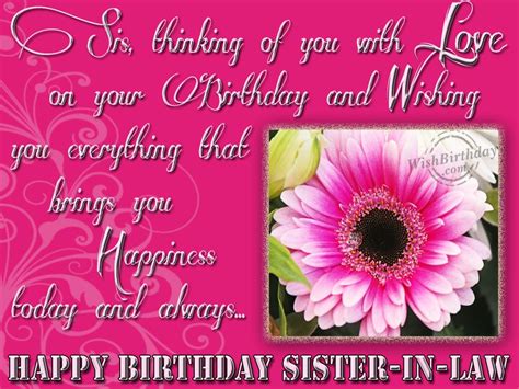 Mother in law, your kinds words soothe me and relaxes my mind. Birthday Wishes For Sister In Law - Birthday Images, Pictures
