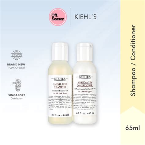 Kiehls Amino Acid Shampoo Conditioner 65ml Travel Size For All