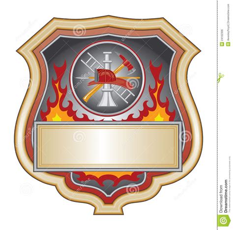Firefighter Shield Royalty Free Stock Image Image 24102306