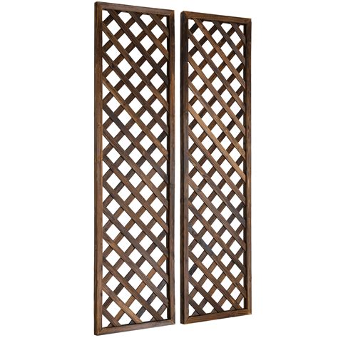 Arlmont & Co. Kalvo 70.86'' H x 1.18'' W Wood Lattice Panel Trellis