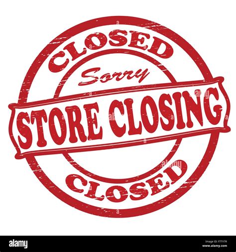 Closing Store Stock Vector Images Alamy