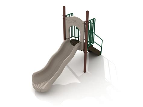 3 Foot Single Wave Slide Commercial Playground Equipment Pro