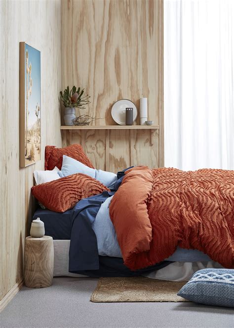 Rust Delilah Chenille Quilt Cover Set Cozy Room Decor Room Ideas