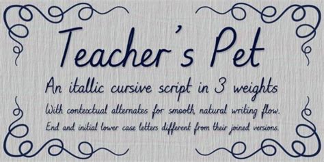 In addition you'll find links and resources to more fonts, including free fonts. Teacher's Pet font download | Teachers pet, Natural ...