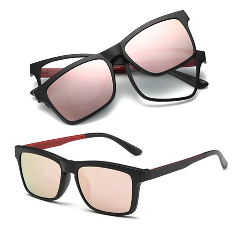 Flexible Tr90 Frame Classic Sun Glasses Women Magnetic Polarized Prescription Sunglasses For